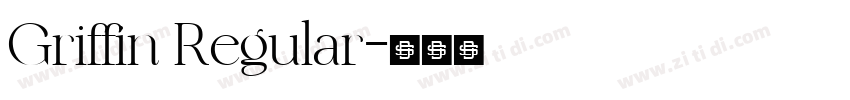 Griffin Regular字体转换
